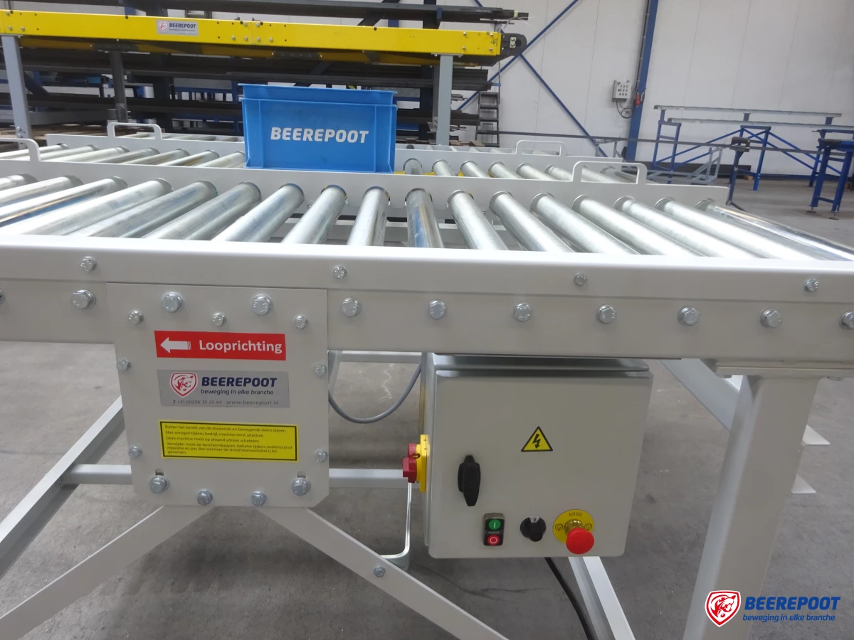 Aanvoerbanen laminop tegels